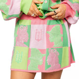Licensed Pink & Green Colorblock Glinda and Elphaba Profile Skirt | Queen Of Sparkles