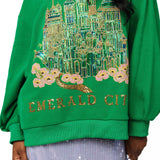 Licensed Emerald City Sweatshirt | Queen Of Sparkles