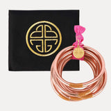 All Weather Bangles® (Set of 6) - Serenity Prayer | Rose Gold