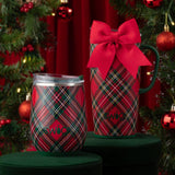 Travel Mug 22 Oz | Christmas Plaid