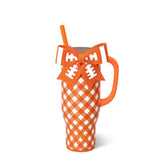 Mega Mug 30 Oz | Gameday Gingham Orange