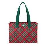 Large Reusable Gift Bag | Christmas Plaid