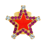 Sweet Star Ring | Enamel Red