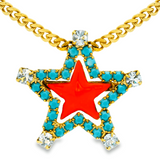 Sweet Star Necklace | Coral