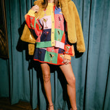 Multi Checkered Cosmo Button Up Sweater | Queen Of Sparkles