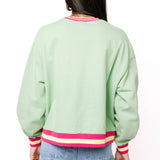 Green 'PILATES' Sweatshirt | Queen Of Sparkles