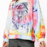 Tie Dye QOS Card Logo Sweatshirt | Queen Of Sparkles