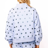 Pale Blue Polka Dot QOS Sparkle Short | Queen Of Sparkles