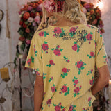 Soul Of Yellow Roses Tee | Summer Rose