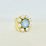 Twiggy Ring | Ultra Baby Blue & Pearls