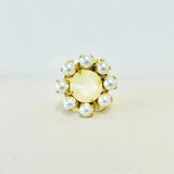 Twiggy Ring | Ultra Canary & Pearls