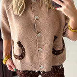 Lucky Charm Horseshoe Sweater | Mocha