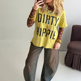 Dirty Hippie Tee | Vintage Chartreuse