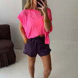 My Time Tee | Hot Pink