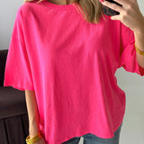 Tackle Tee | Hot Pink