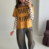 Dirty Hippie Tee | Mustard