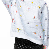Ice Blue Ice Skating Sweatshirt | Queen Of Sparkles