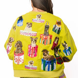 Green Dogs In Present Boxes Short | Queen Of Sparkles