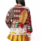Multi Rockefeller Center Button Up Cardigan | Queen Of Sparkles