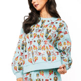 Aqua Gingerbread & Candy Cane Sweatpant | Queen Of Sparkles