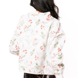 Holly Print 'JOLLY' Mock Neck Sweatshirt | Queen Of Sparkles