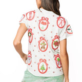 Light Blue Christmas Wallpaper Tee | Queen Of Sparkles