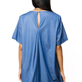 Shimmer Denim Cowboy Santa Short Sleeve Dress | Queen Of Sparkles
