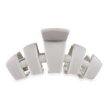 Teleties Classic Hair Clip - Large | Silver Flames