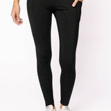 Black Scattered Rhinestone Legging | Queen Of Sparkles