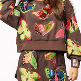 Brown & Neon Butterfly Short | Queen Of Sparkles