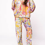 Rainbow Multi Abstract Tiger Sweatshirt | Queen Of Sparkles