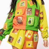 Colorblock Fall Stamp Short | Queen Of Sparkles