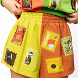 Colorblock Fall Stamp Short | Queen Of Sparkles