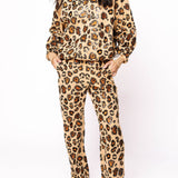 Tan, Brown & Black Leopard Mock Neck Sweatshirt | Queen Of Sparkles
