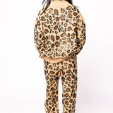 Tan, Brown & Black Leopard Mock Neck Sweatshirt | Queen Of Sparkles