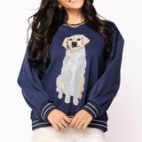 Navy Golden Retriever Sweatshirt | Queen Of Sparkles