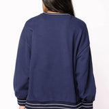 Navy Golden Retriever Sweatshirt | Queen Of Sparkles