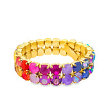 Olivia 2 Strand Stretch Bracelet | Candy Crush