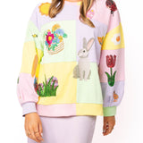 Pastel Colorblock Easter Icon Sweatshirt | Queen Of Sparkles