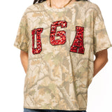 Licensed UGA Camo Tee | Queen Of Sparkles