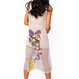 White Sheer Mermaid Midi Coverup | Queen Of Sparkles