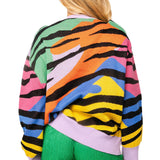 Rainbow Sequin Tiger Head Sweater | Queen Of Sparkles