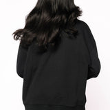 Black & Orange Flower Sequin Pumpkin Sweatshirt | Queen Of Sparkles
