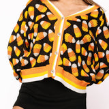 Black Pearl Candy Corn Cardigan | Queen Of Sparkles