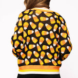 Black Pearl Candy Corn Cardigan | Queen Of Sparkles