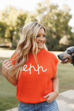 TENN SWEATER VEST | ORANGE