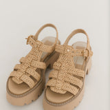 Latice Sandals |  Light Natural Knit