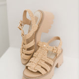 Latice Sandals |  Light Natural Knit
