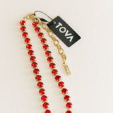 TOVA Oakland Necklace | Scarlet Red