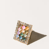 TOVA Abella Ring worn on hand – sparkling crystal statement ring from Lexi Jade's Boutique